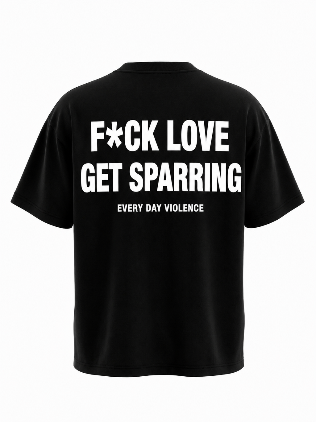 Camiseta EDV F*ck Love Get Sparring Preta