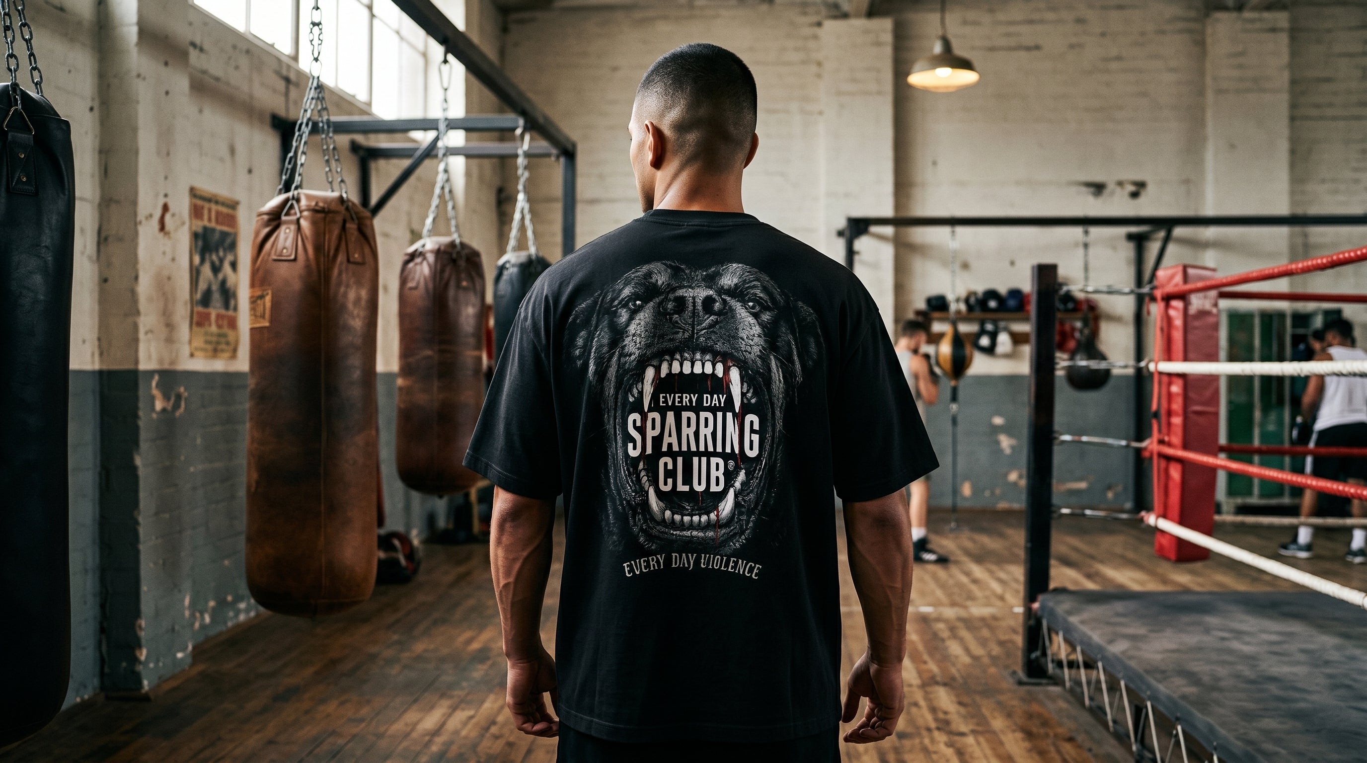 Camiseta EDV Rottweiler Sparring Club Preta