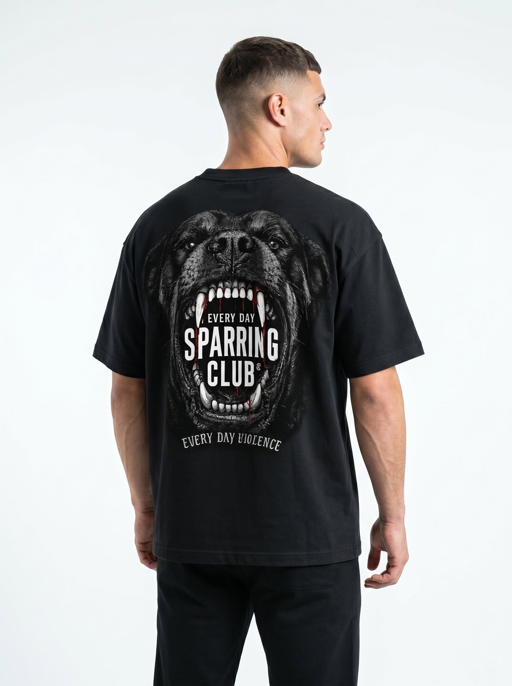 Camiseta EDV Rottweiler Sparring Club Preta