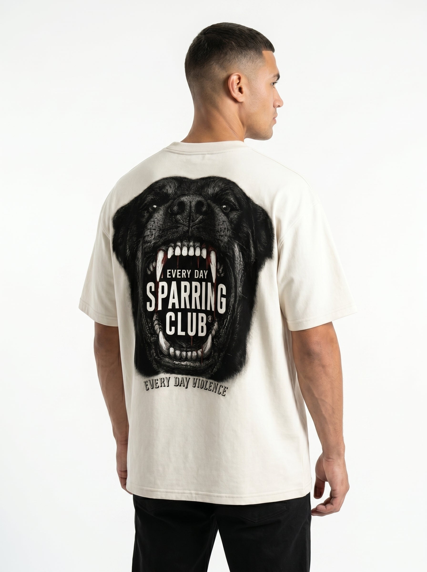 Camiseta EDV Rottweiler Sparring Club Off-White