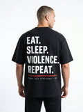 Camiseta EDV Eat. Sleep. Violence. Repeat. Preta