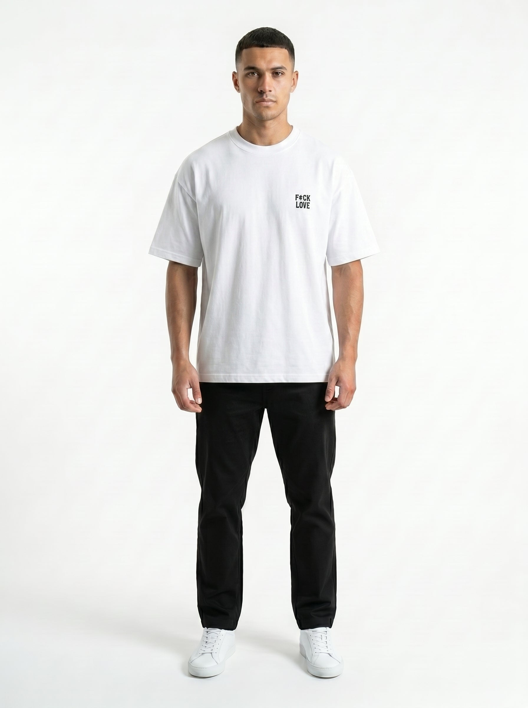 Camiseta EDV F*ck Love Get Sparring Branca