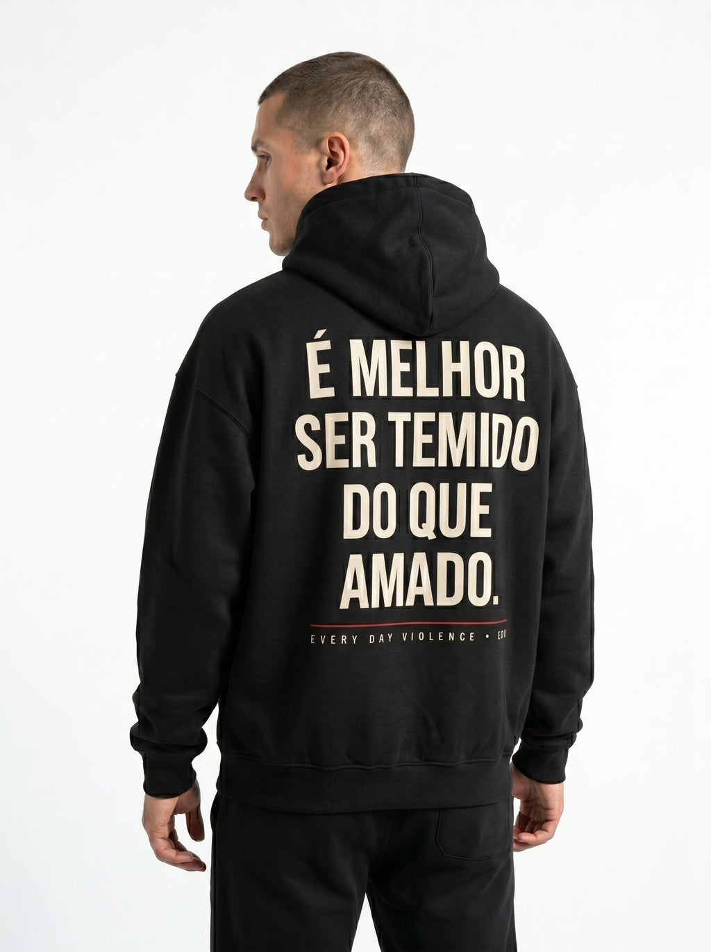 Moletom EDV É Melhor Ser Temido Preto