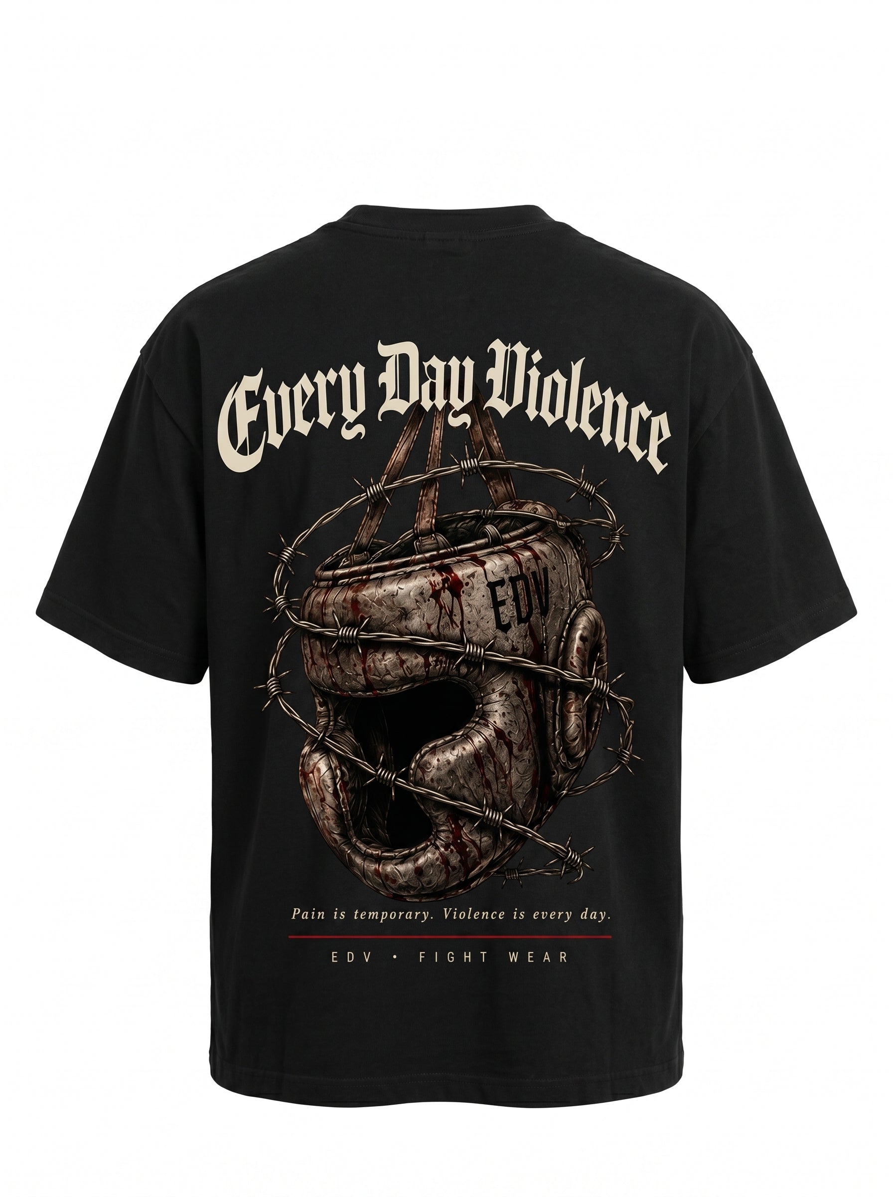 Camiseta EDV Capacete Gótico Preta