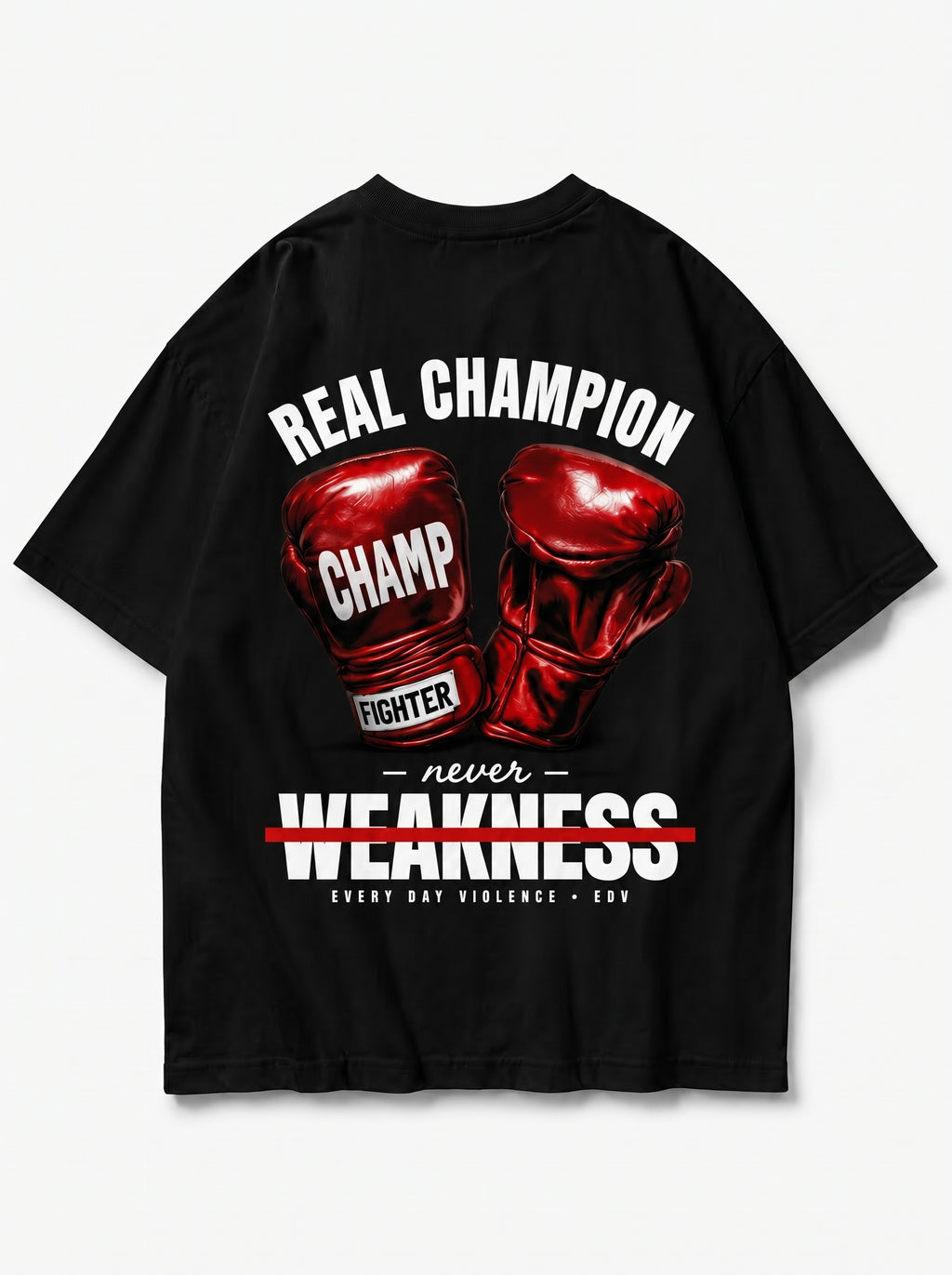 Camiseta EDV Real Champion Preta