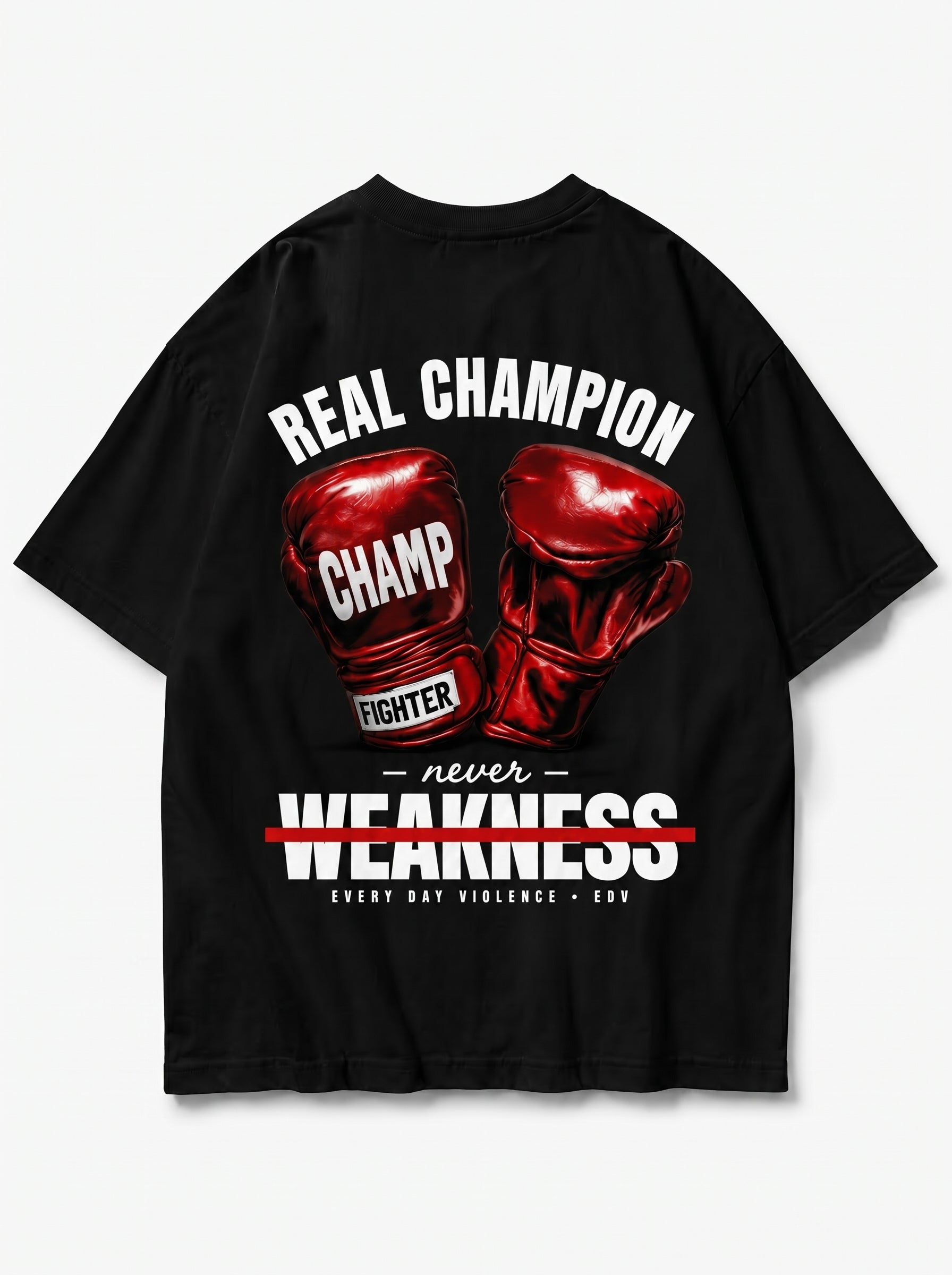 Camiseta EDV Real Champion Preta