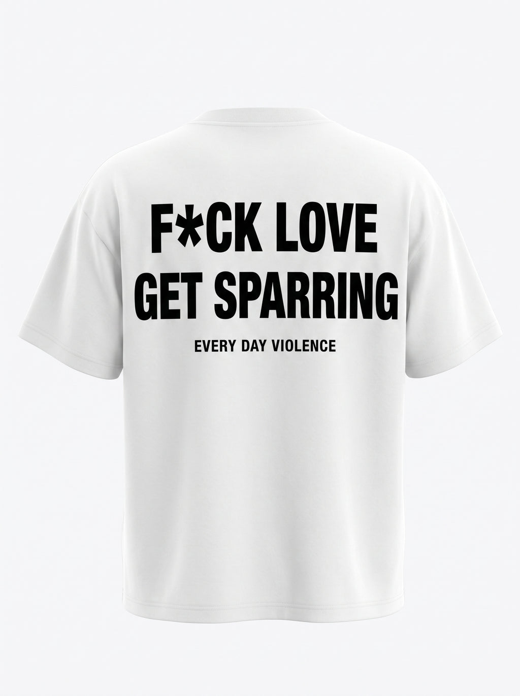 Camiseta EDV F*ck Love Get Sparring Branca