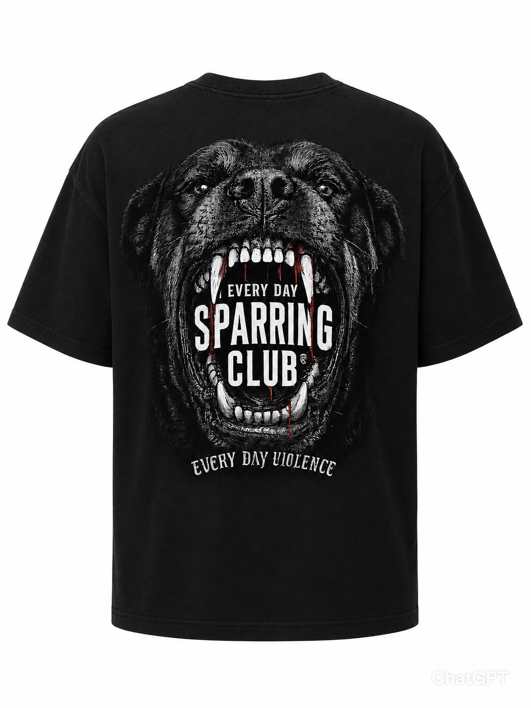 Camiseta EDV Rottweiler Sparring Club Preta