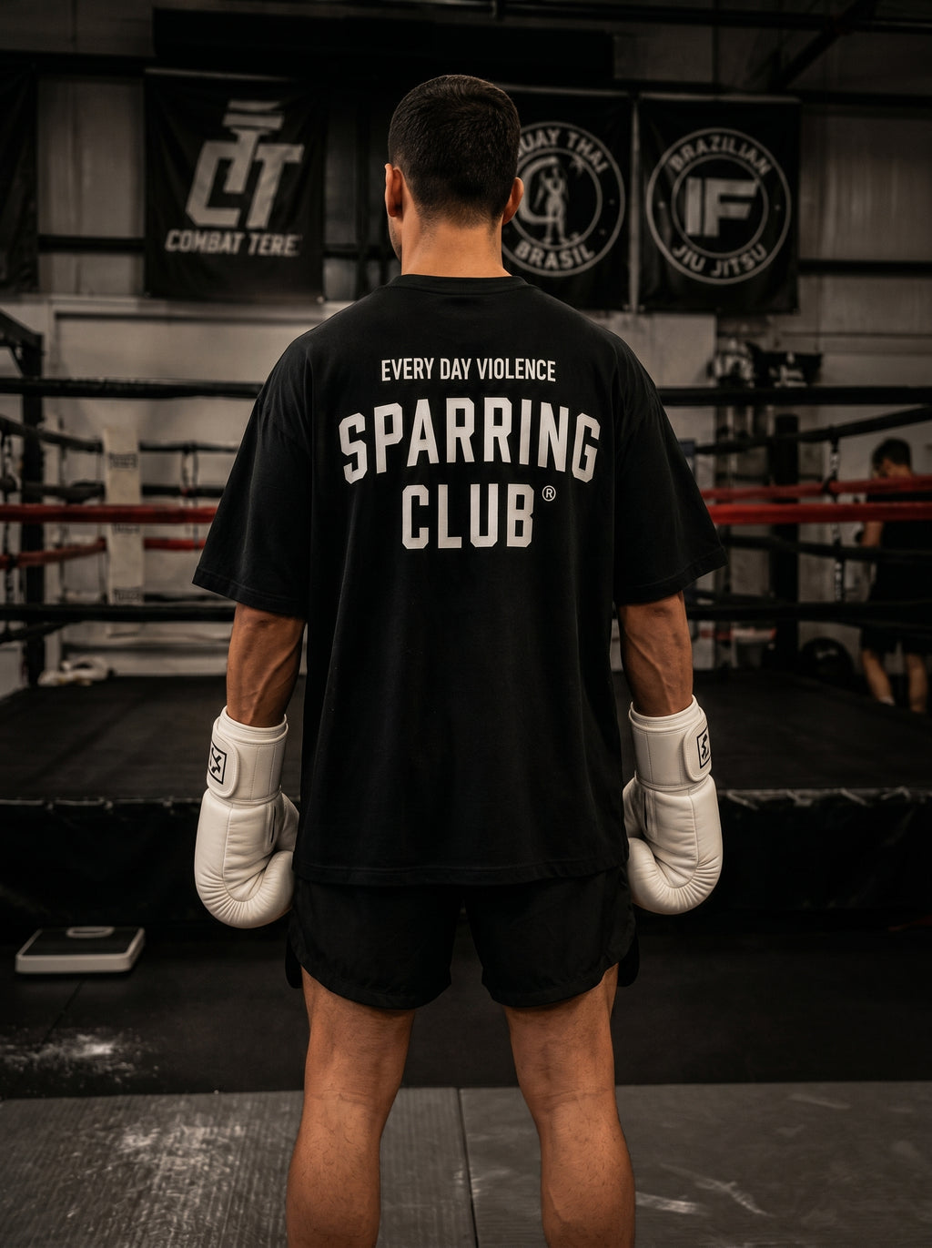 Camiseta EDV Sparring Club Preta